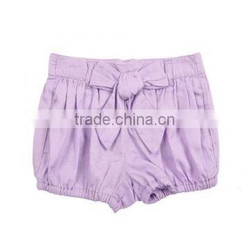 hot sex baby girl short pants purple hot pants for baby with bowknot latest designer kids pants