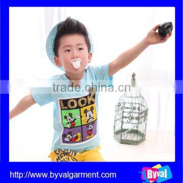 100% Cotton Printed Short Sleeve Kid's t Shirt o Neck Breathable Child's t Shirt photo-3