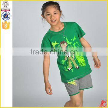 New Style Print Beautiful Girl T-shirt Latest Design Printed Cotton T-shirt photo-3