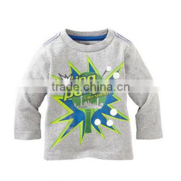 crewneck printed boys new design t shirt customized