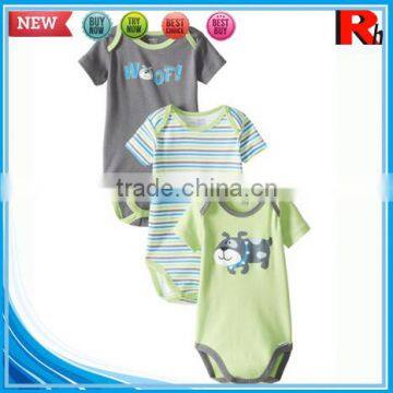 China Import Printing Short Sleeve Cotton Cute Pictures Wholesale Designer Baby Clothes From China photo-4