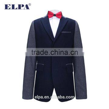 2016 Fashion ELPA 100% Cotton Gray Hot Sale Manufacture School Uniform Kids Blazer photo-5