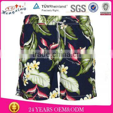 Hot plant beach floral printing custom board shorts