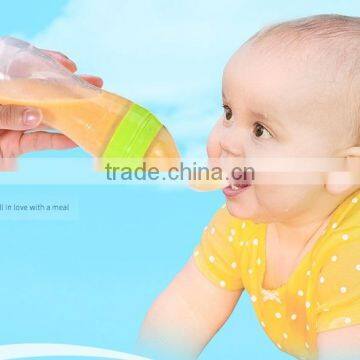 Baby Feeder/Silicone Baby Feeder/Silicone Squeeze Baby Feeder Spoon photo-2