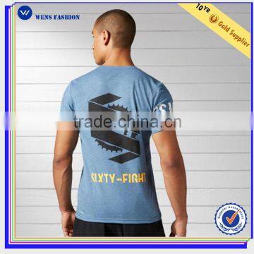 Cotton Polyester Bodybuilding Printing Men's Custom t Shirt Gym Wear