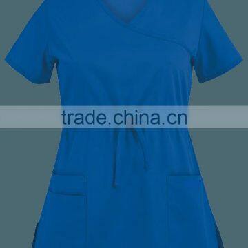 High Quality Sea Blue Scrubs Uniforms for Female Hospital Staff photo-2