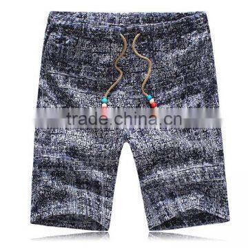 Hot Sale Fashionable Men National Cotton&linen Beach Shorts Custom Shorts in Guangzhou photo-4