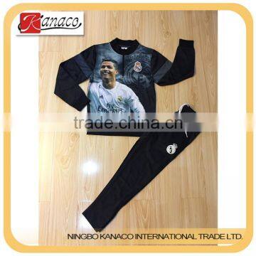 2017 boy's football cusomer branded winter sets