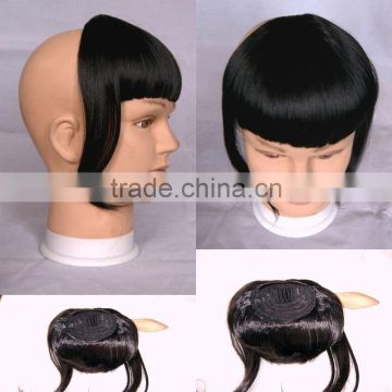 clip-in fringe/ clip in bangs/ remy chinese wig with fringe