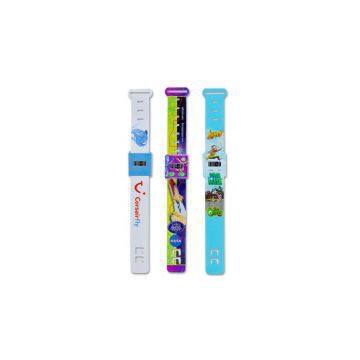 Fashion New Gift Colourful Digital Promotion Paper Watch for Kids