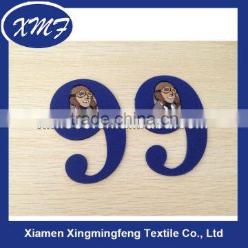 Soft Machine Embossed Rubber Label