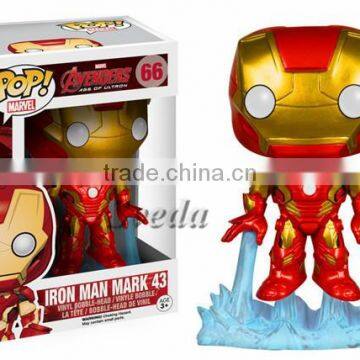 Wholesale Price Funko POP Ironman 66# PVC Toy The Avenger2 Marvel POP figure Ironman Mark 43 action figure