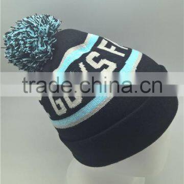 Customized logo sports fashion top quality cotton knitted hat