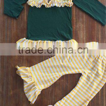 Latest arrival unique design stripes pattern sport children outfits