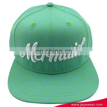 Factory price customize polyester snapback cap overall printing logo baseball cap with 3D embroidery