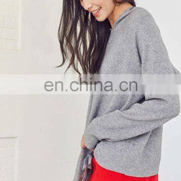 Soft Cotton Oversized Hood Raglan Style Long Sleeves Women Double-knit Hoodie photo-3