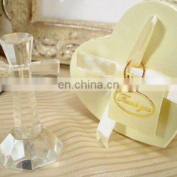 Crystal Cross in Satin Lined Heart Box Favors