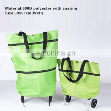 Hot Sale Supermarket Shopping Folding Trolley Bag