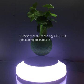 360 roating magnetic levitate floating flying air bonsai plant pot