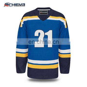 OEM custom polyester ice hockey jerseys training team latest set ice hockey wear jerseys NHL sporting hockey tops jerseys