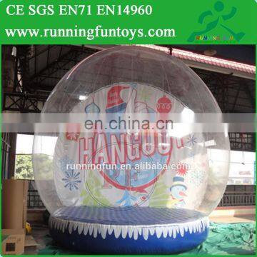 Human Size Xmas Inflatable Snow Globe, Giant Snow Globe