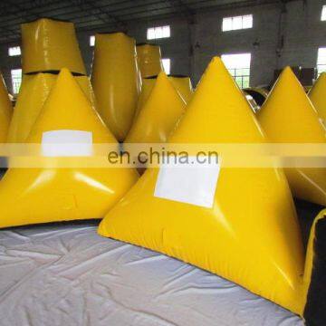TOP Inflatable Cheap Yellow Black Inflatable Paintball Obstacle photo-4