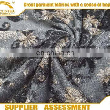 2016 High Quality Poly spun Velvet Jacquard Knitted Garment Fabric