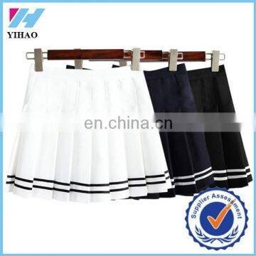 Yihao Trade Assurance 2015 summer style women pleated girls mini skirts womens high waist tennis skirt