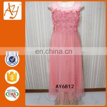 Lastest lady long shining net design formal evening cheaper gown dress