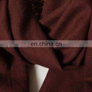 Women Long Cotton Pom Pom Tassel Scarf photo-5