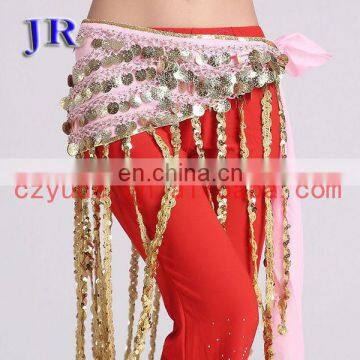 Turkish Style Shiny Beaded Belly Dance Hip Belt With Long Tassel Y-2027# photo-2