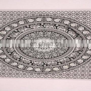 Indian Cotton Bed Sheet Wall Hanging Mandala Tapestry Decor Bohemian Bedspread Tapestry photo-2