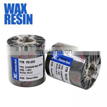 xinxiang fineray wax resin barcode black white multi color thermal transfer ribbon jumbo roll