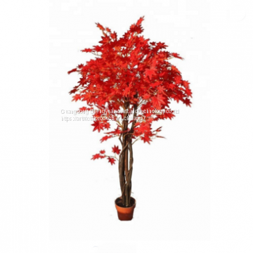 artificial plant bonsai red maple tree for decoration