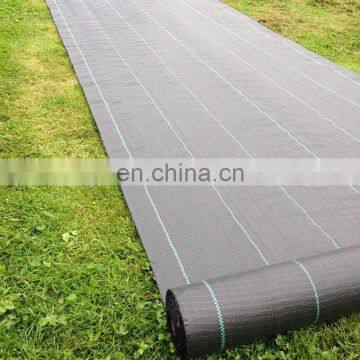 PP woven green black ground cover for flower bed greenhouse and garden