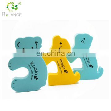 Baby cute door stops finger protectors for safety rubber door guard