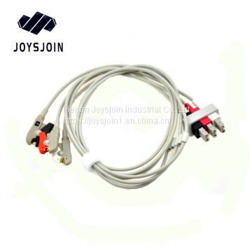 compatible M1603A HP ecg cable with 3 leadwires