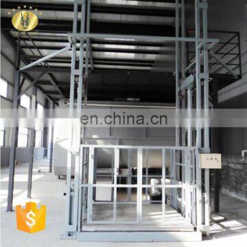 7LSJD SevenLift High-speed Hydraulic System Vertical Outdoor Anchor Guide Rail Cargo Cage no Pit Building Goods Lift Elevator