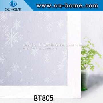 BT805 Self adhesive privacy decorated frosted window film