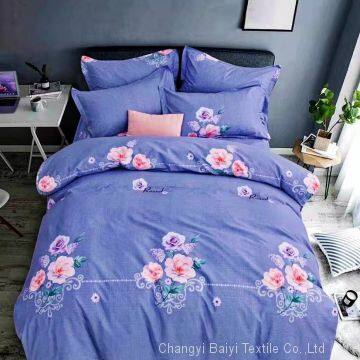 Printed Pattern and 70gsm Weight 100% Polyester Pigment Printing Bedsheet Fabric photo-4
