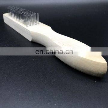 29cm Handle Length Metal Small Brass Wire Brush for Machine Rust Cleaning