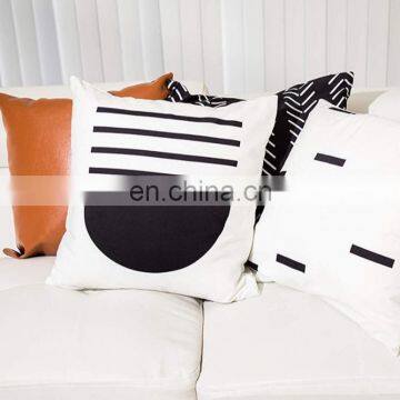 Amazon Top Selling Decorative 100% Cotton Throw Pillow Covers Modern Design Stripes Geometric for Bed/Couch/Sofa