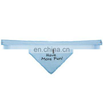 custom printed triangle pet bandana blue dog bandana