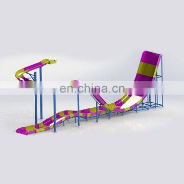 Fiberglass Water Slide 11-18M Platform Height With Swimming Pool Water Park Equipment photo-7
