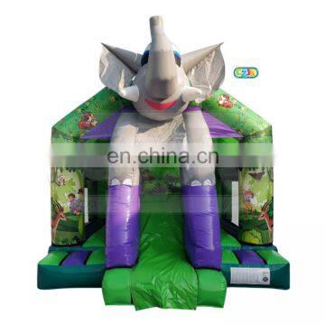 large indoor jungle elephant inflatable 3in1 bouncy jumping castle bounce house combo