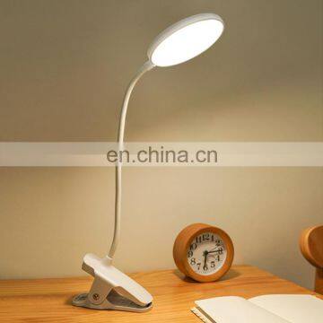 2020 Hot Sales Usb Power Supply Clip Desk Lamp Brightness Adjustable Touch Table Lamp photo-2