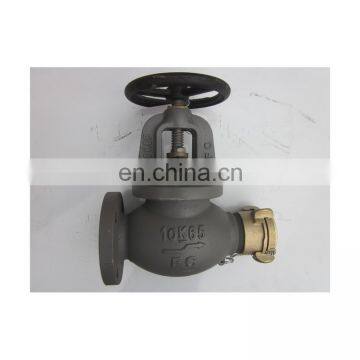 New Arrival Sales Marine Good Quality Complete Specifications Multifunction Cast Iron Hose Globe Angle Valves