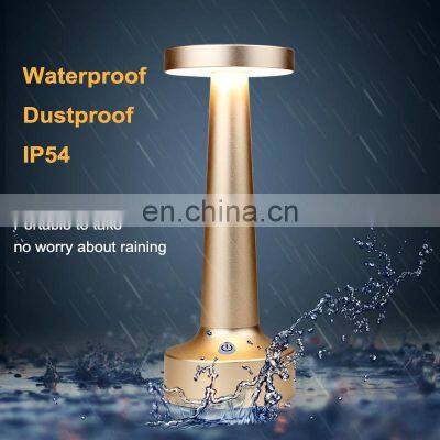 Rechargeable Battery Operated Desk Lamps Office Outdoor Bedroom Aluminium Bedside Lamps photo-4