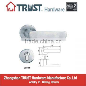 LH009:Trust Stainless Steel Solid Lever Handle with Escutcheon