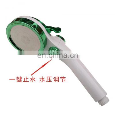 Save Water Ortable Abs Plastic Held Head Massage Sliver Handle Five Functions Toilet Hand Shower